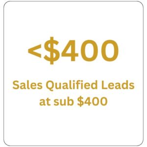 Sale qualified leads less than $400 by Elevation Marketing