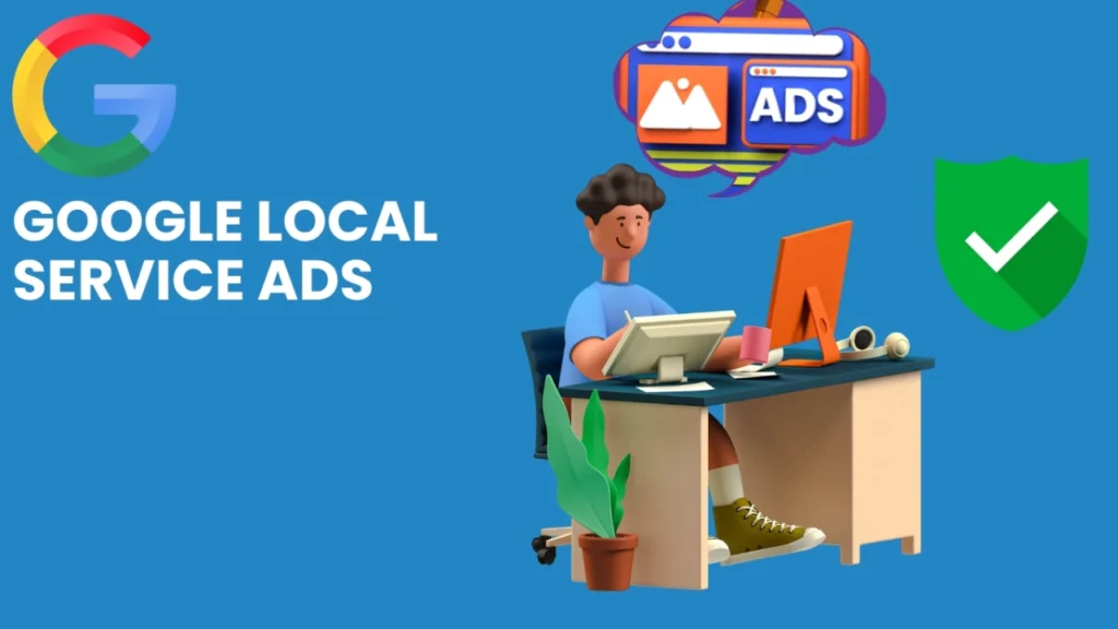 Professional using Google Local Service Ads dashboard for local Google ads success by Elevation Marketing