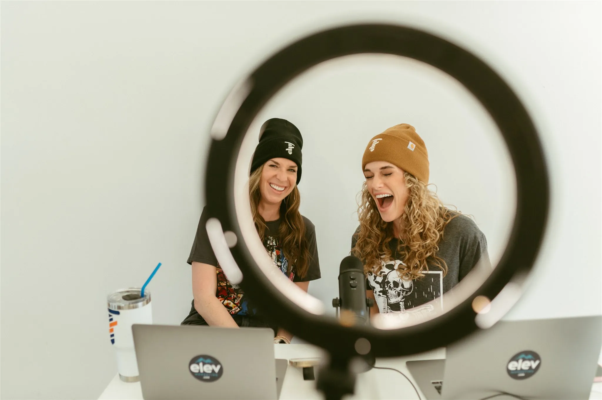 Devon Hayes and Amanda Joyce, marketing contractor of Elevation Marketing